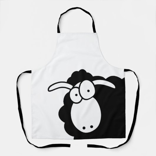 Black Sheep apron Schort (Voorkant)