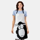 Black Sheep apron Schort (Gedragen)