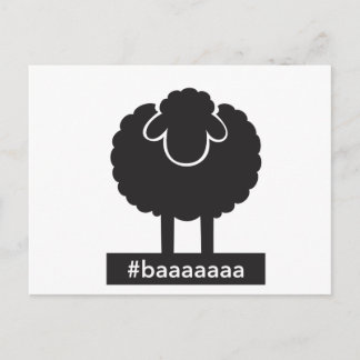 Black Sheep #baaaaa Briefkaart