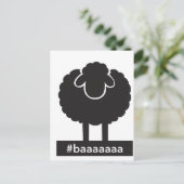 Black Sheep #baaaaa Briefkaart (Staand voorkant)