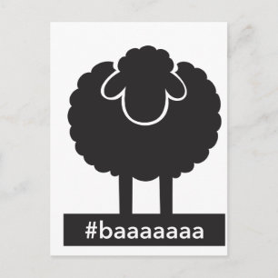 Black Sheep #baaaaa Briefkaart