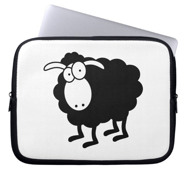 Black Sheep Bag Laptop Sleeve (Voorkant)