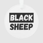 Black Sheep Bold Distressed Rebel Streetwear Art (dos)