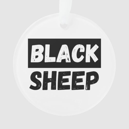 Black Sheep Bold Distressed Rebel Streetwear Art (devant)