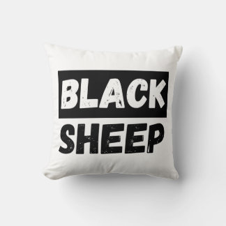 Black Sheep Bold Distressed Rebel Streetwear Art Kussen