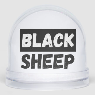 Black Sheep Bold Distressed Rebel Streetwear Art Sneeuwbol