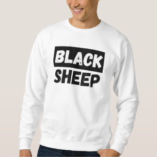 Black Sheep Bold Typography Rebel Entourage Design Trui