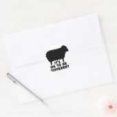 Black Sheep - Het is oké om anders te zijn Ronde Sticker (Envelop)