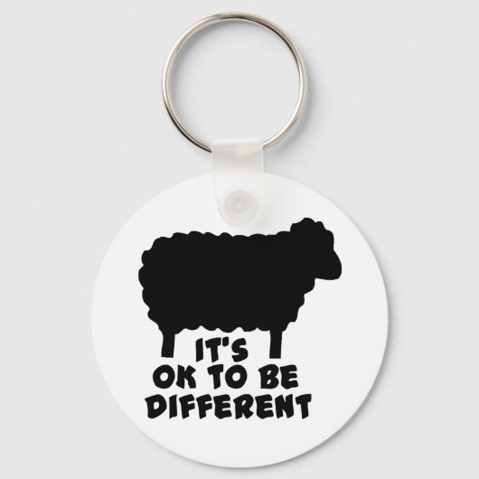 Black Sheep - Het is oké om anders te zijn Sleutelhanger (Voorkant)