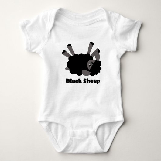 Black Sheep Infant's Creeper Romper (Voorkant)