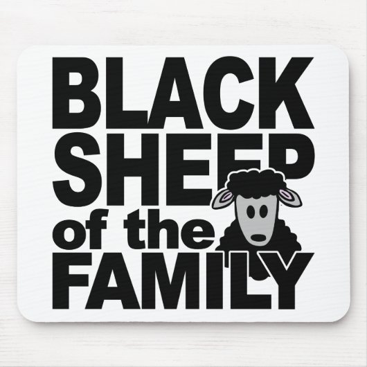 BLACK SHEEP mousepad Muismat (Voorkant)