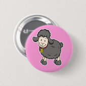 Black Sheep Pink Button (Voorkant /achterkant)