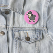 Black Sheep Pink Button (In situ)
