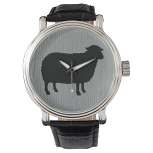 Black Sheep Silhouette Horloge