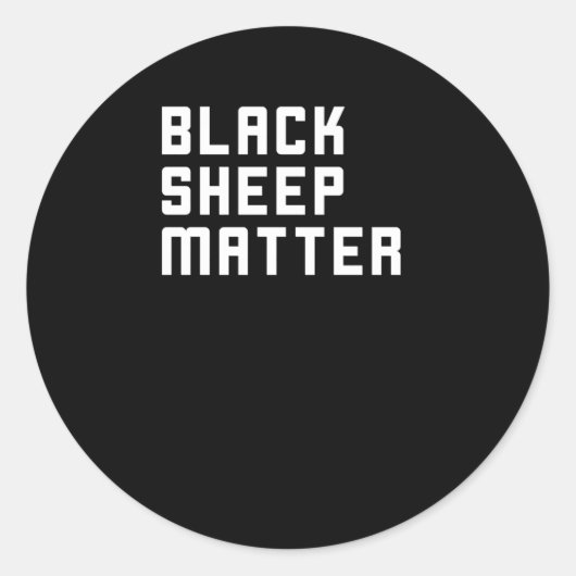 Black Sheep Sticker (Voorkant)
