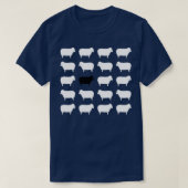 Black Sheep Sweater Pattern T-shirt (Design voorkant)