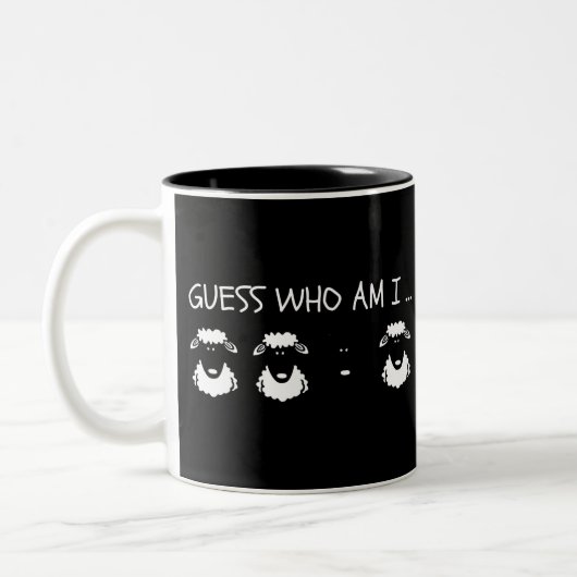 Black Sheep Two-Tone Coffee Mok (Links)
