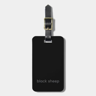 Black Sheep - Typografie Bagage Label