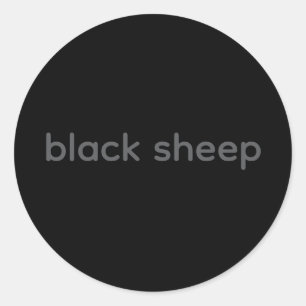 Black Sheep - Typografie Sticker
