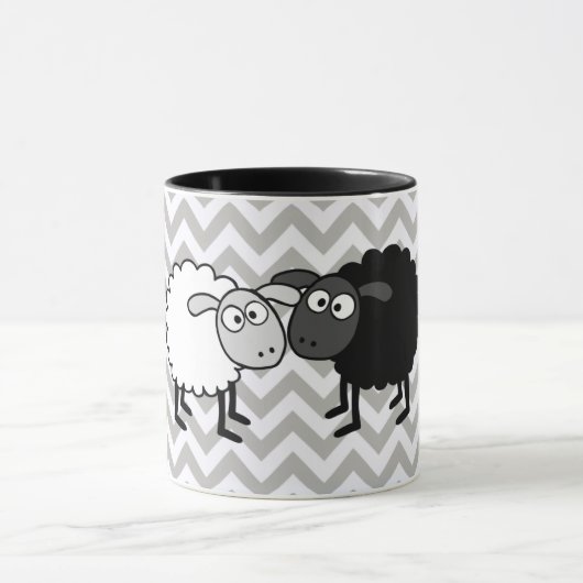 Black Sheep White Sheep Black 11 oz Combo Mok (Midden)