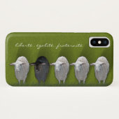 Black Sheep White Sheep Vijf Case-Mate iPhone Case (Achterkant (horizontaal))