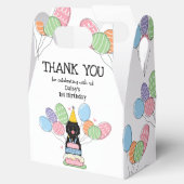 Black Sheepadoodle Verjaardag Dank u Bedankdoosjes (Geopend)