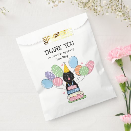 Black Sheepadoodle Verjaardagsfeestje Bedankzakje (Gezegeld)