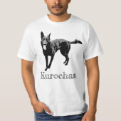 Black Shepherd Dog T-shirt ブラック シェパード ドッグ (Devant)