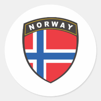 Black Shield Noorwegen Ronde Sticker