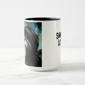Black Shih Tzu Dog Coffee Mug Cup (Centre)