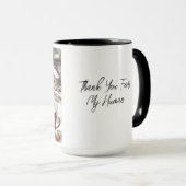 Black Shih Tzu Thank You Christmas Coffee Mug Cup  (Devant droit)