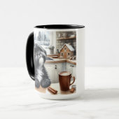 Black Shih Tzu Thank You Christmas Coffee Mug Cup  (Devant gauche)