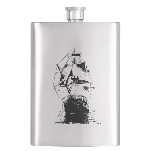 Black Ship Silhouette Flacon (Voorkant)
