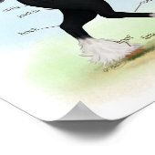 Black Shire Draft Horse Equine Anatomine Poster (Hoek)