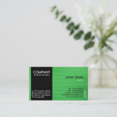 Black SideBand - Green Brushed II Tex Visitekaartje (Staand voorkant)