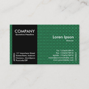 Black SideBand - Green Fabric Texture Visitekaartje