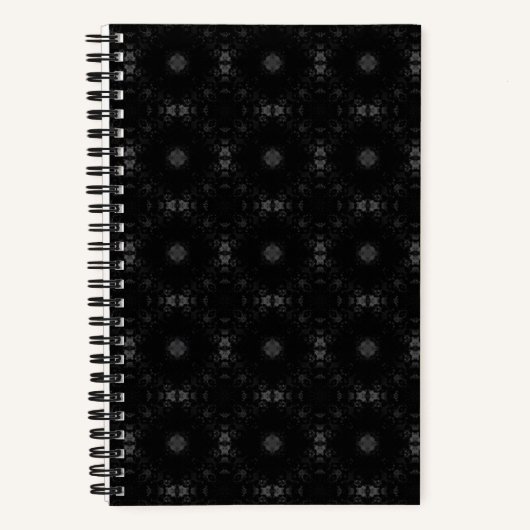 Black Signature Pattern  Notitieboek (Voorkant)