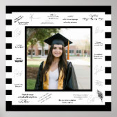 Black Signatures Memories Autograph Afstuderen Poster (Voorkant)