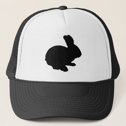 Black Silhouette Easter Bunny Pet (Voorkant)
