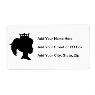 Black Silhouette Princess T-shirts en Gifts Etiket