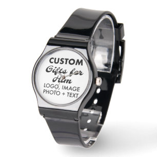Black Silicone Montre Cadeaux personnalisés pour l
