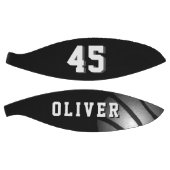 Black Silver Basket Ball Player's Name Number Basketbal (Panelen)