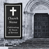 Black Silver Church 25e Jubileum Spandoek