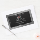 Black Silver Glitter Product Labels Red Ladybug (Envelop)