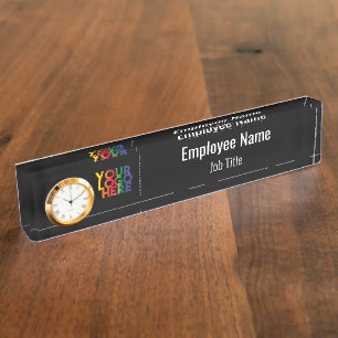 Black Simple Business Logo Naambordje