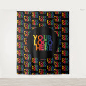 Black Simple Business Logo Wandkleed (Voorkant)