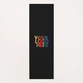 Black Simple Business Logo Yogamat (Voorkant)