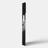Black Simple Metallic Case-Mate iPhone Case (Achterkant / Rechts)