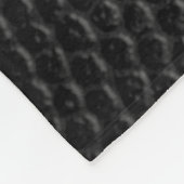 Black skin skin texture skin fleece deken (Hoek)