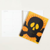 Black Skull and Crossbones Spiral Planner (Display)